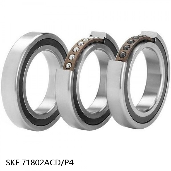 71802ACD/P4 SKF Super Precision,Super Precision Bearings,Super Precision Angular Contact,71800 Series,25 Degree Contact Angle